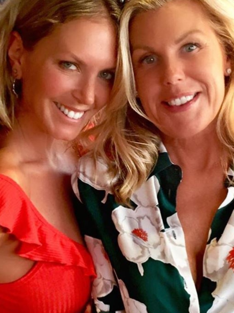 Annalise Braakensiek with close friend Gina Byrnes.