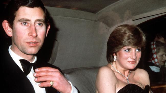 Princess Diana and King Charles when they were engaged. Picture: Getty Images