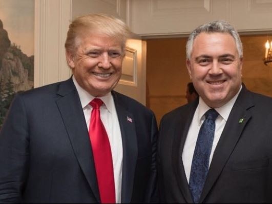 Joe Hockey USA (@joehockeyusa) Instagram photos. Joe Hockey and US President Donald Trump