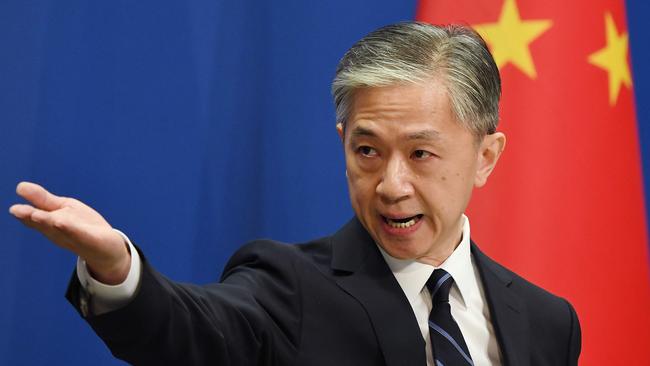 Chinese Foreign Ministry spokesman Wang Wenbin. Picture: Greg Baker/AFP