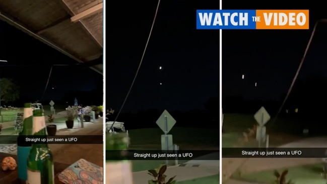 Mysterious blazing 'UFOs' spotted over Darwin