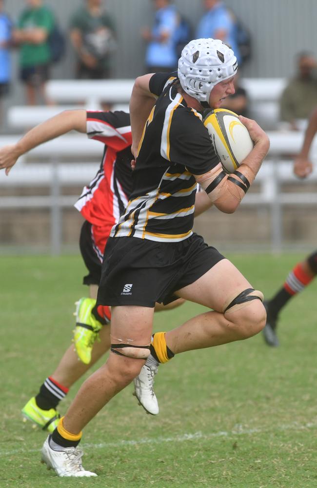 QLD Rugby Union State Championships (17-18 years boys) at the Townsville Sports Precinct. Saturday May 24. Wide Bay against Capricorn. Picture: Evan Morgan