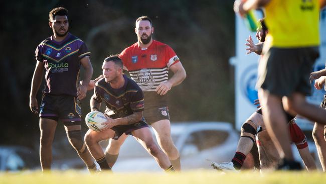 Evans Head kick off the season against Byron Bay. Photo: Elise Derwin