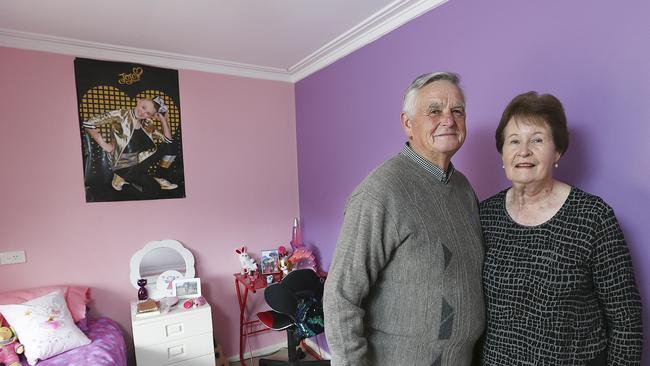 Cheryl and Arthur Brown in the pink and purple room of one of their foster children.<br/>Picture: Ian Currie