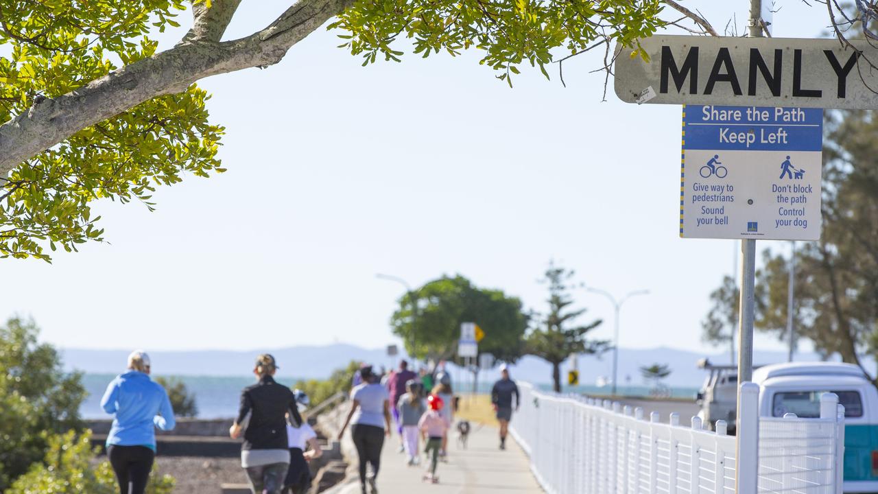 COVID-19 restrictions eased in Qld. Manly foreshore. 2.05.2020. Picture: Renae Droop