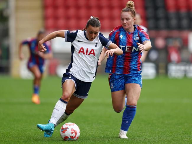 Star Matilda Hayley Raso plays for Tottenham in the Women's Super League. Picture: Getty Images