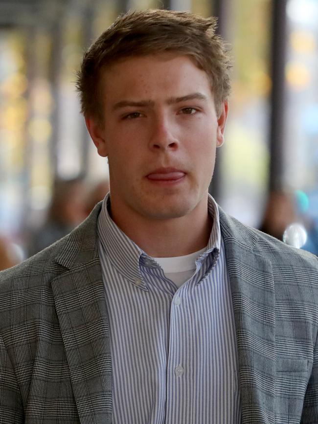 Reece Watherston outside the Supreme Court. Picture: AAP / Kelly Barnes