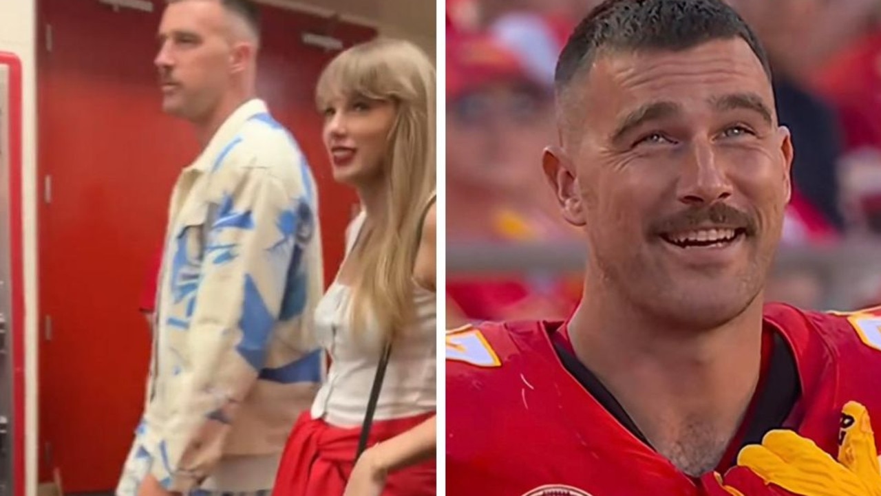 Taylor Swift Dating Rumours Cause 400% Spike In Travis Kelce Jersey Sales -  Network Ten