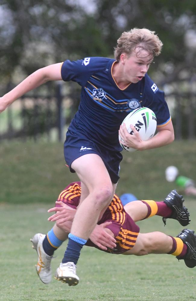 Round 4 of the Townsville Blackhawks Schoolboy Trophy. Ryan Catholic College against Southern Cross Catholic College at Ryan Catholic College. Picture: Evan Morgan