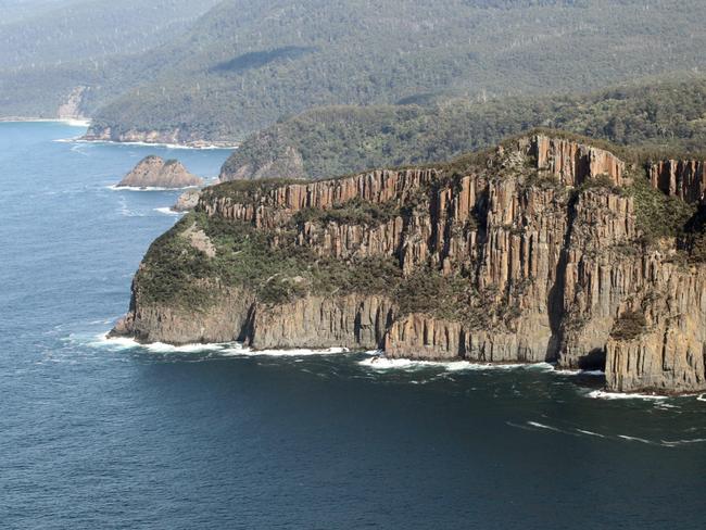 Bruny Island from the air. Picture: ROGER LOVELL