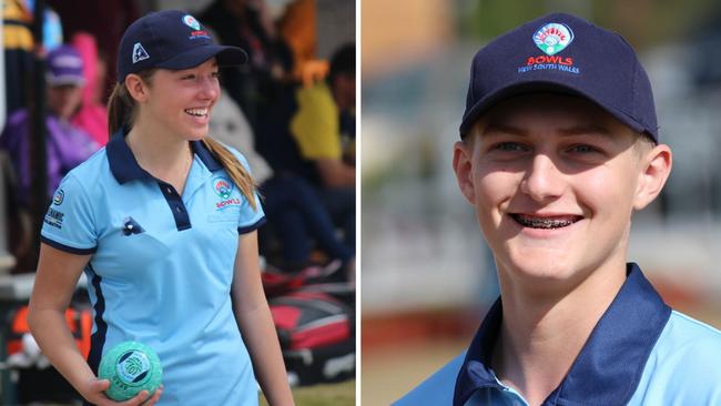 L-R, Chanel Chakouch and Billy Waite are two of the four bowlers representing Cabramatta.