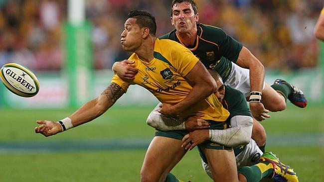 The pass from Australia's Israel Folau that made a try for Joe Tomane in the recent Wales-Australia game was als...