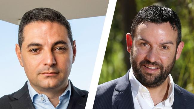 Liverpool mayor Ned Mannoun (left) has lost his defamation case against Peter Ristevski (right).