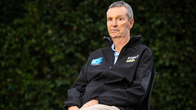 MND may have robbed Daniher of his voice and much of his mobility, but it hasn’t taken his fight to find a cure. Picture: Mark Stewart