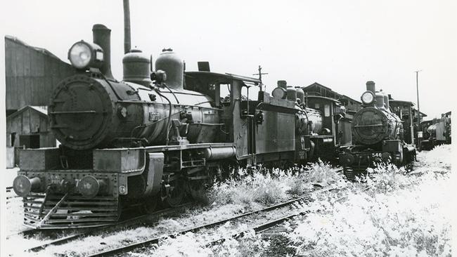 Old steam locomotives in South Townsville on January 15, 1969. Picture Citylibraries.