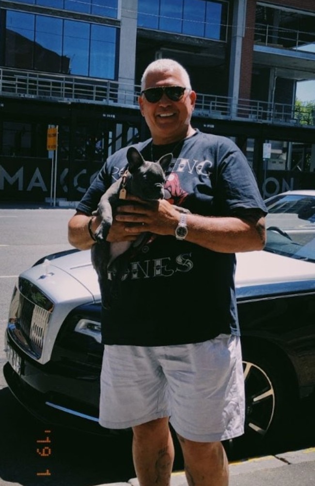 Mick Gatto and his beloved Rolls Royce. Picture: Supplied