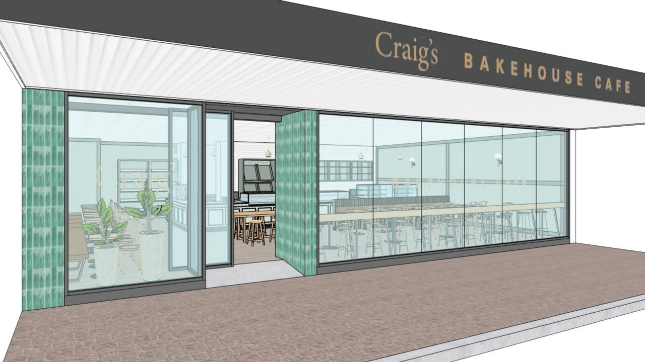 Concept designs for the exterior of Craig's Bakehouse & Cafe. Picture: Associated Design Studio