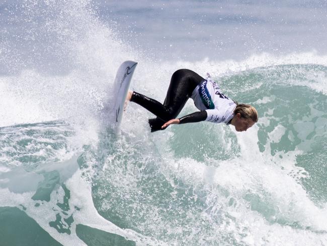 Victoria's Ava Holland will compete at the Phillip Island Junior Pro in September. Picture: Noah Clifford/Surfing Victoria