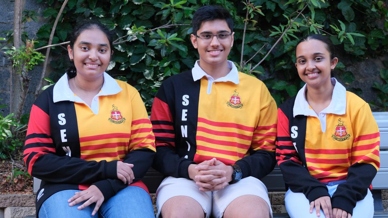 Rockhampton Grammar graduates Jane Brighton, Margil Rajaji and Ama Puhule Gamayalage all achieved ATAR rankings above 99.