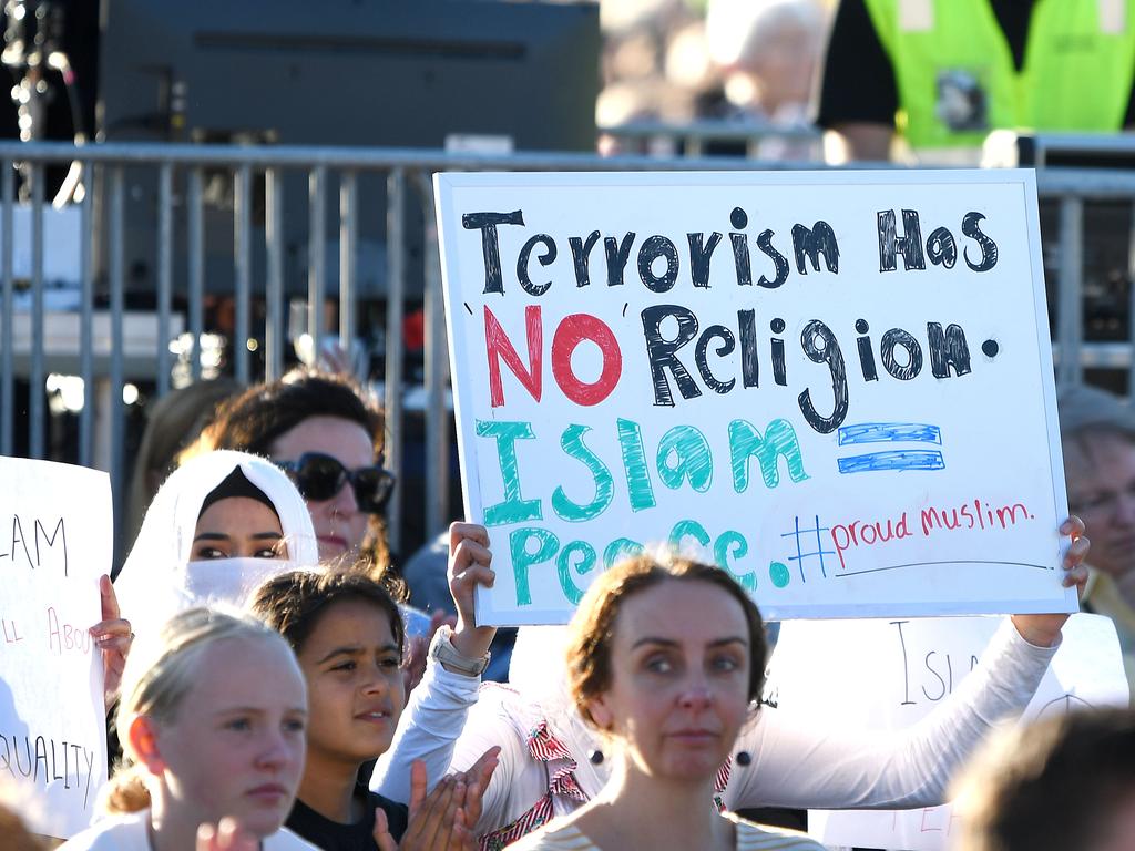 A vigil in Wellington on Sunday after the worst mass shooting in New Zealand's history. Picture: Elias Rodriguez/Getty Images