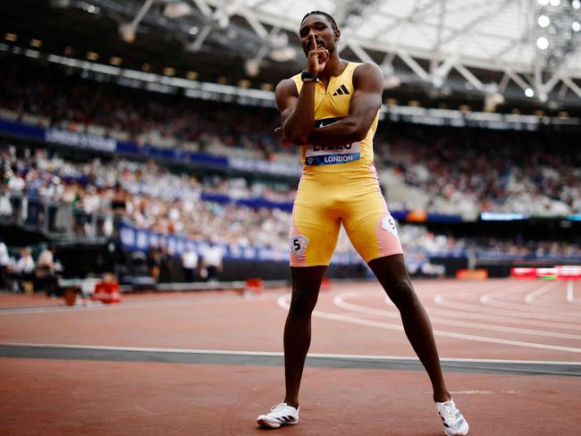 USA's Noah Lyles has already declared himself “the champ” before stepping foot on the track in Paris. Picture: Benjamin Cremel/AFP