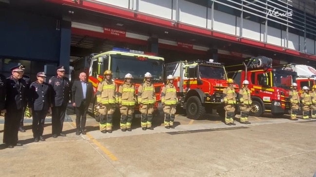 Firefighters hold one minute's silence for Izabella Nash