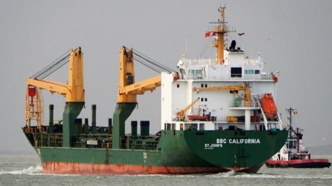 The BBC California is at Fremantle Port.