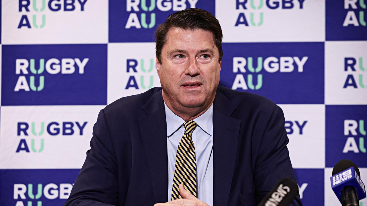 Rugby Australia chairman Hamish McLennan has spoken about pillaging players from the NRL. Picture: Adam Yip