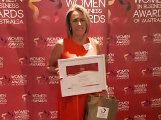 BUSINESS WOMAN: Michelle McVeigh was awarded the Women in Business 2018 Agribusiness Award .