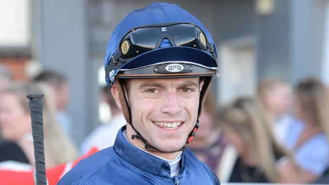 Jockey Thomas Stockdale will have his first Group 1 ride in Saturday’s CF Orr Stakes at Caulfield. Picture: Ross Holburt/Racing Photos via Getty Images