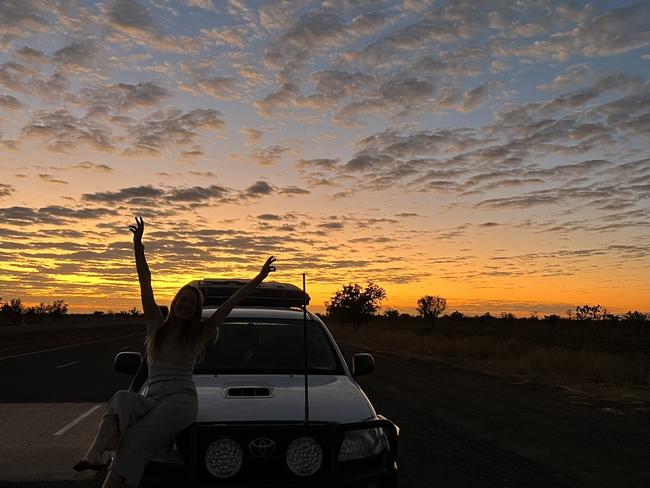 Victoria Highway at sunrise.