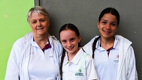 Veteran Cairns Netball umpire Elaine Scott, said it's a privilege's to mentor younger umpires. Picture: Supplied