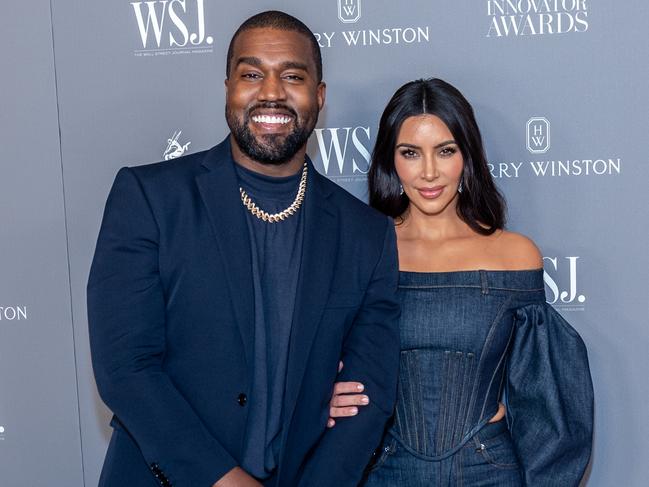 Kanye West and Kim Kardashian before their split, which came amid one of his mental health episodes. Picture: WireImage