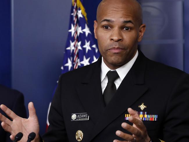 US Surgeon General Jerome Adams. Picture: AP