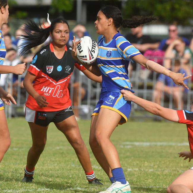 Women's game between Kirwan High and St Margaret Mary's College at Kirwan High. Picture: Evan Morgan