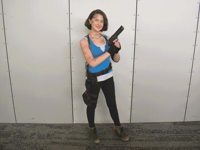 Amy Richardson (Jill Valentine) — @molecular.mage at the Melbourne Oz Comic Con Xmas edition, held at the Melbourne Convention &amp; Exhibition Centre on Saturday, December 7, 2024. Picture: Jack Colantuono