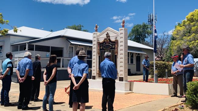 Representatives from the RSL, the council, local schools and various community organisations laid wreaths beneath the cenotaph to pay their respects. (Picture: Kristen Camp)