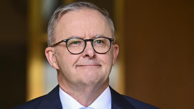 CANBERRA, AUSTRALIA - FEBRUARY 28:  Prime Minister Anthony Albanese and Treasurer Jim Chalmers hold a press conference at Parliament house in Canberra. Picture: NCA NewsWire / Martin Ollman