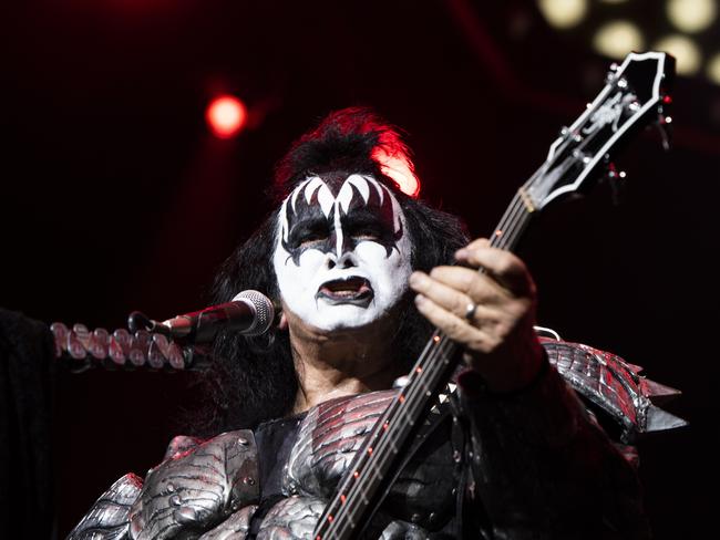 KISS play the first of two nights at Sydney’s Qudos Bank Arena. Picture: Monique Harmer