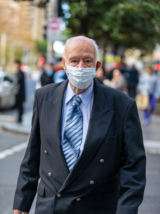 Raymond Pethybridge leaves the Downing Centre in Sydney this week. Picture: NCA NewsWire / Christian Gilles