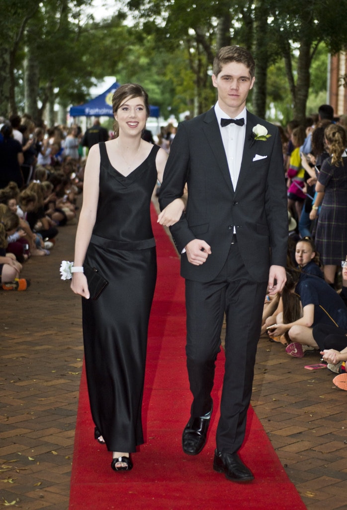 ( From left ) Amber Hinderink and Declan Austin. Picture: Nev Madsen