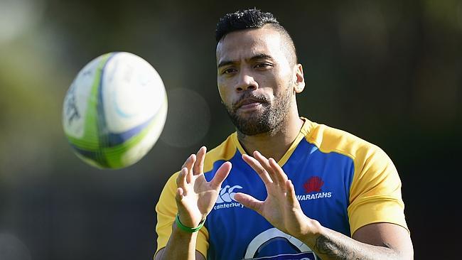 SYDNEY, AUSTRALIA - MAY 13: Alofa Alofa catches a ball during a Waratahs Super Rugby training session at Allianz Stadium on May 13, 2014 in Sydney, Australia. (Photo by Brett Hemmings/Getty Images)
