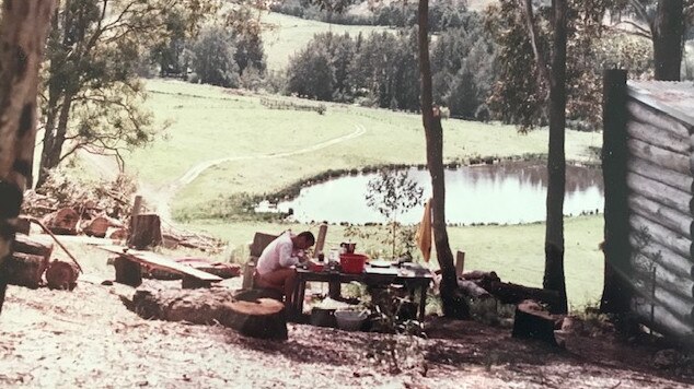 Colin Hay pictured in 1978 at a property near the NSW coastal town of Bermagui, where he wrote 'Who Can It Be Now?', a song that would become of his biggest hits with Men at Work. Picture: supplied