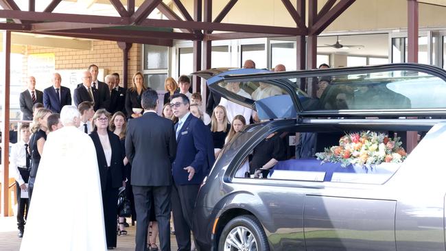 At the State Funeral Service for Mike Ahern AO, at Our Lady of the Rosary Catholic Church, Caloundra, on Friday 25th August 2023 - Photo Steve Pohlner