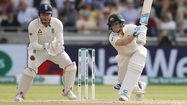 Steve Smith has anchored both innings for Australia in the first Test of this Ashes series.