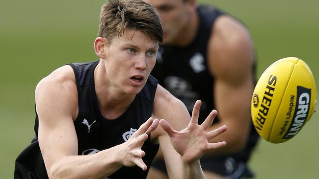 Sam Walsh is determined to improve his contested ball game in 2020. Picture: Getty Images