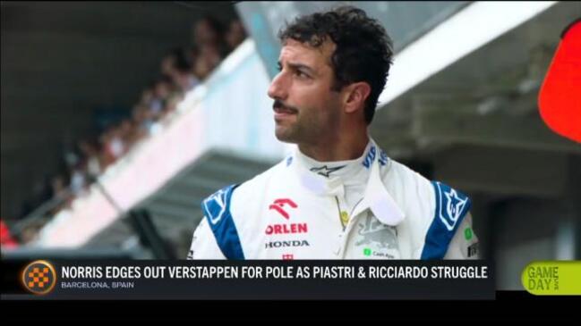 Lando Norris lands pole, Dan Ricciardo in 18th!