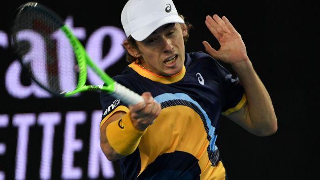 Alex De Minaur has crashed out of the Australian Open. 