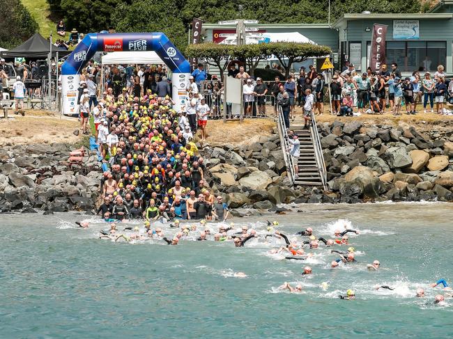 Rising case numbers in volunteers and the community has forced the Lorne Pier to Pub to shift online. Picture: Belinda VanZanen/ Tourism Victoria