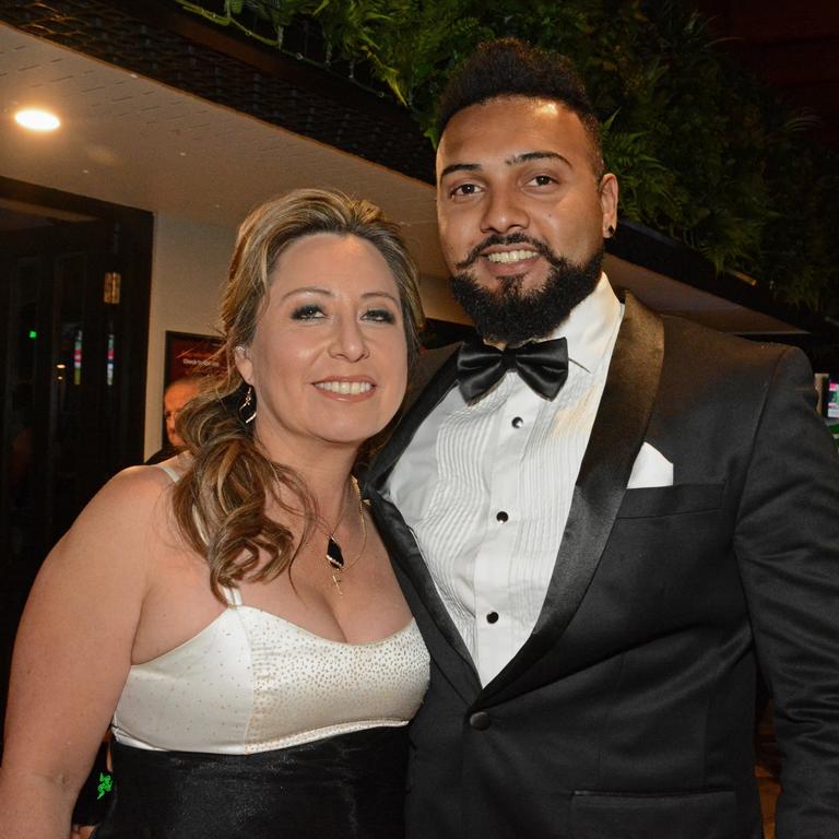 Carol Collins and John Johnson at The Ark black tie charity ball at Parkwood Village. Picture: Regina King.